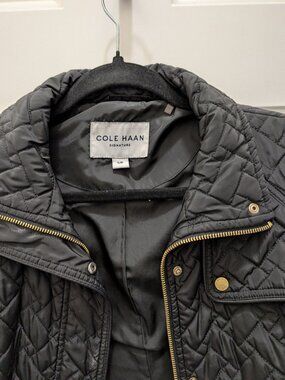 Black cole haan coat